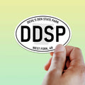 Devil's Den State Park Arkansas White Oval Sticker