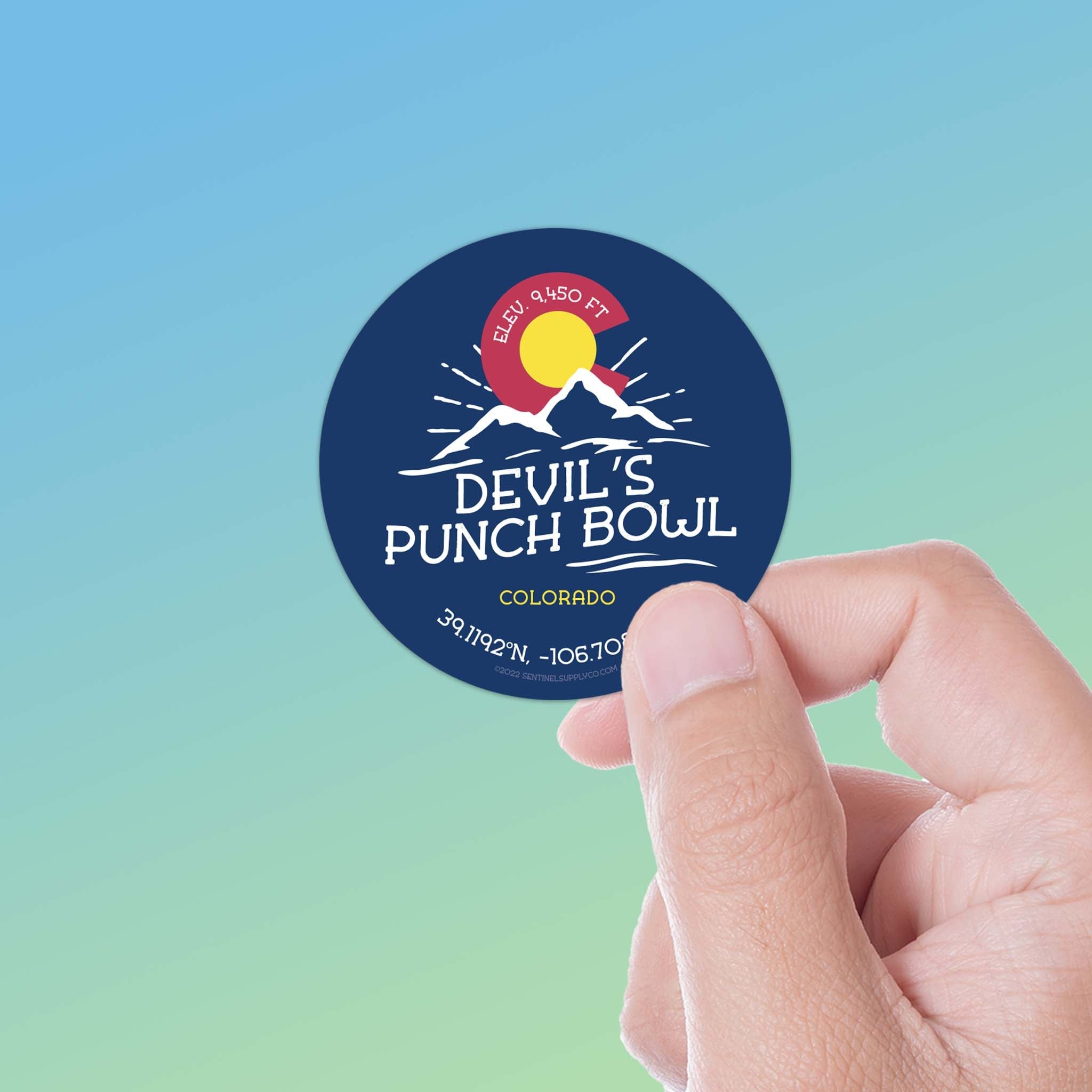 Devils Punch Bowl Colorado Stickers