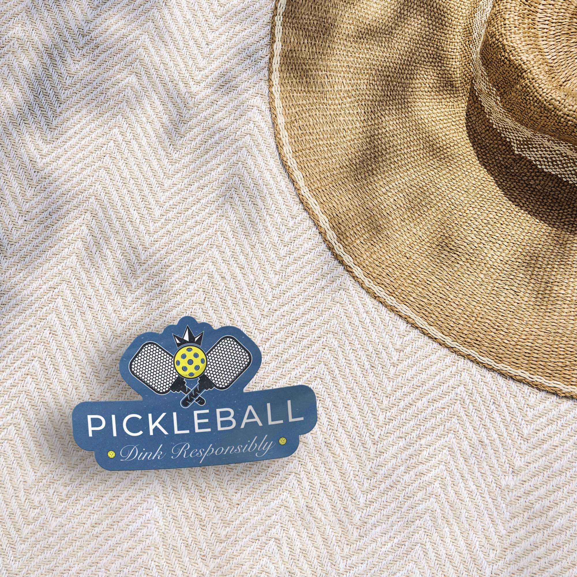 Dink Responsibly Pickleball Sticker