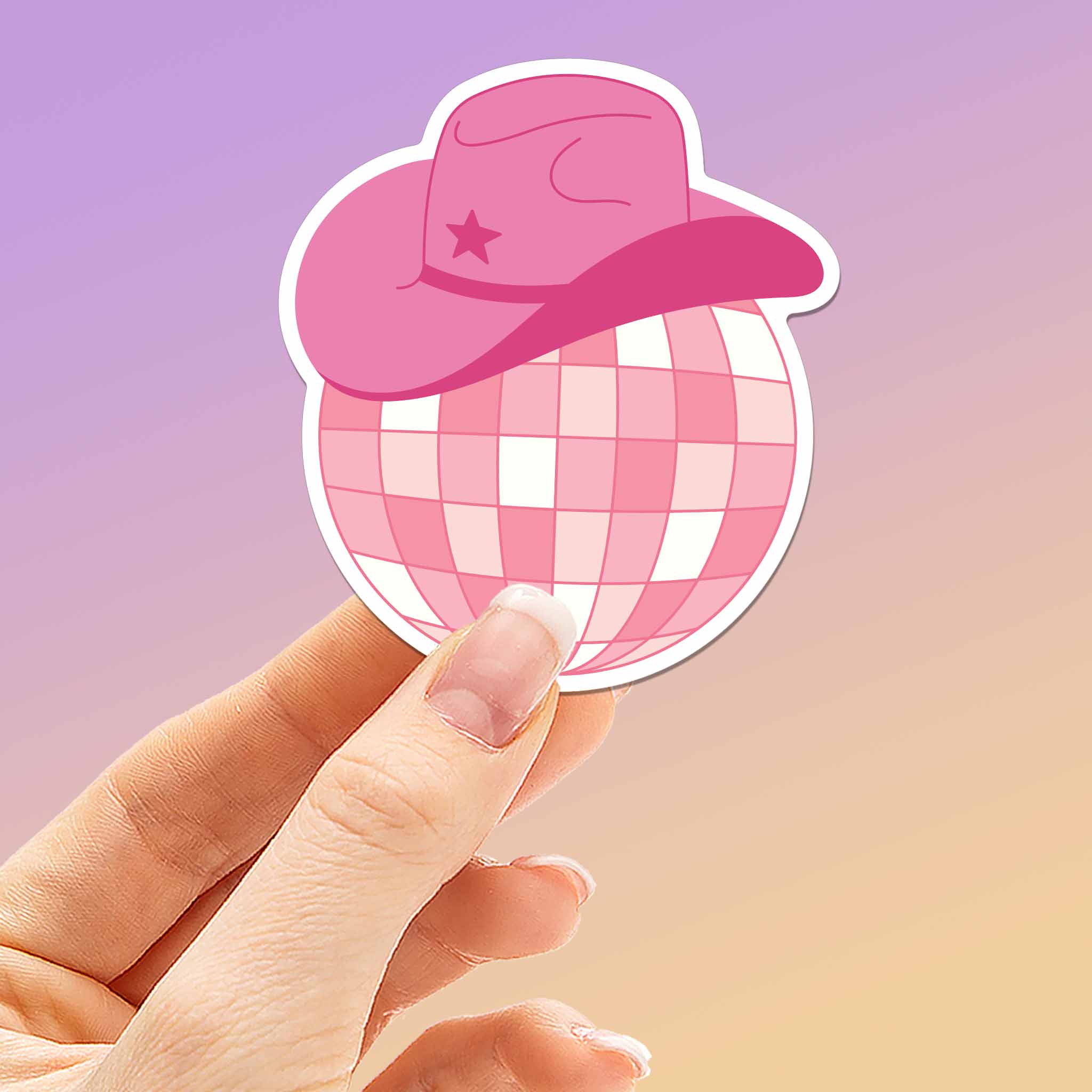 Disco Cowgirl Sticker