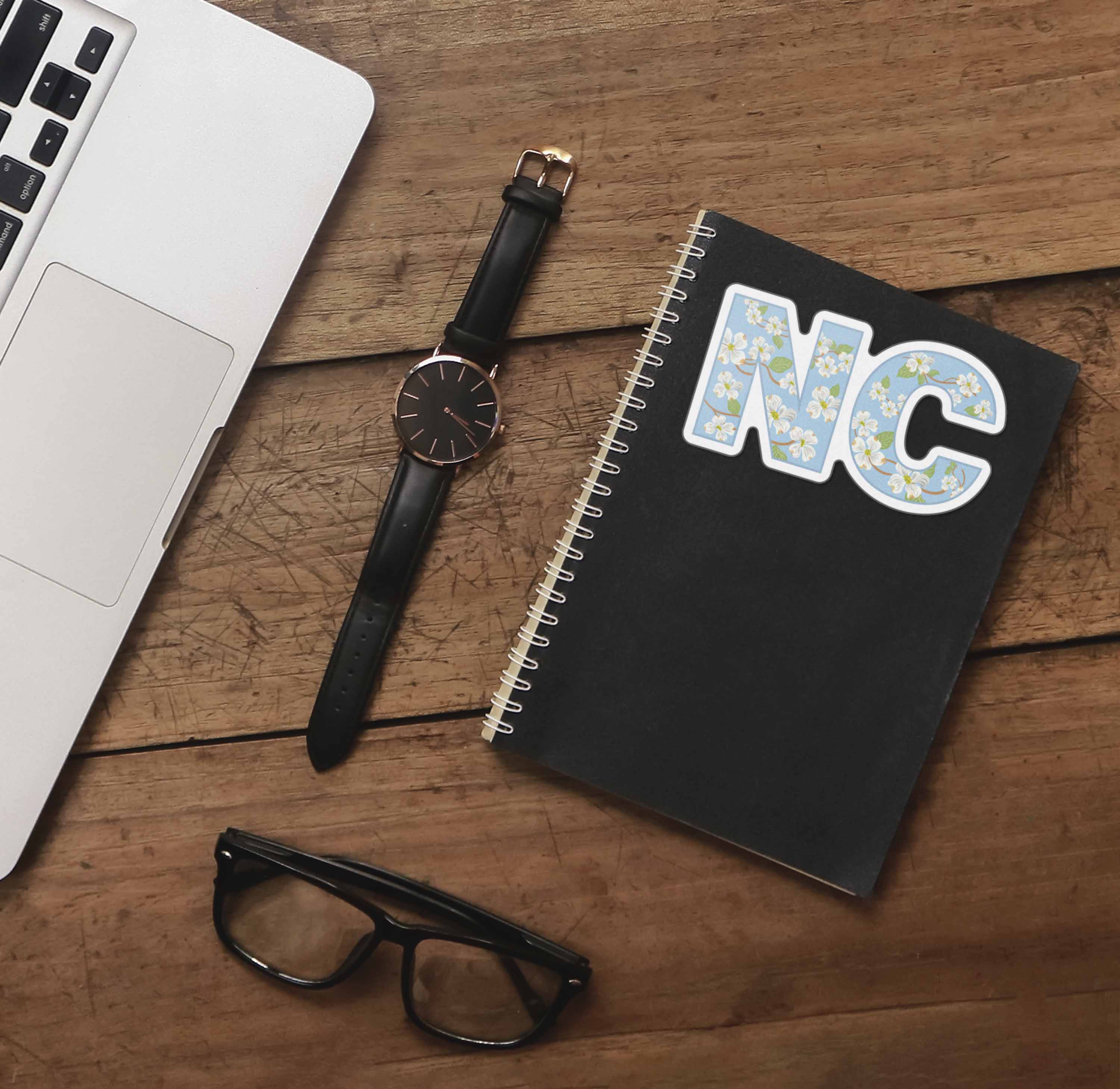 North Carolina Dogwood Sticker - Cute NC State Flower Decal