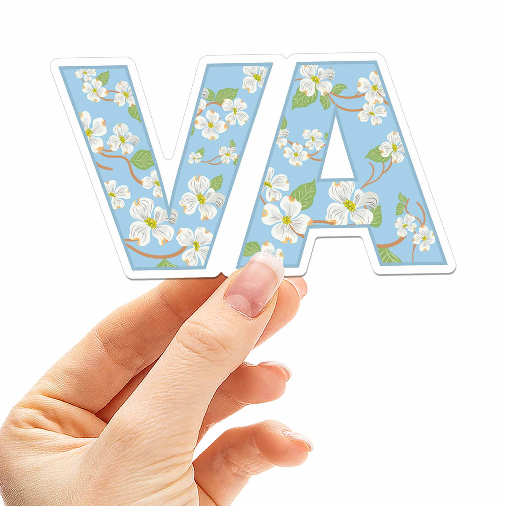 Dogwood Flower Virginia Car Magnet - Flexible VA Fridge Magnet