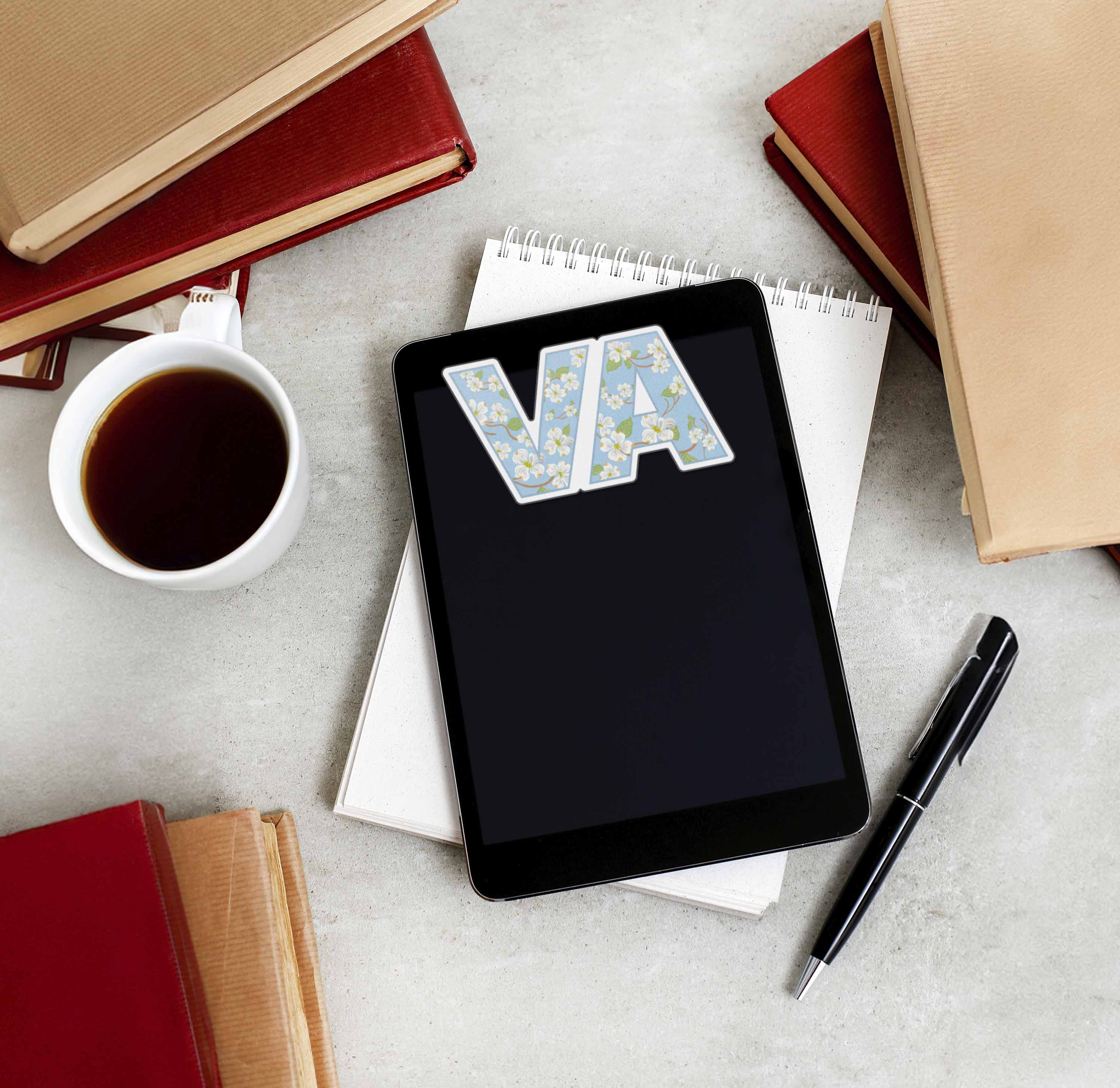 Virginia Dogwood Sticker - Cute VA State Flower Decal