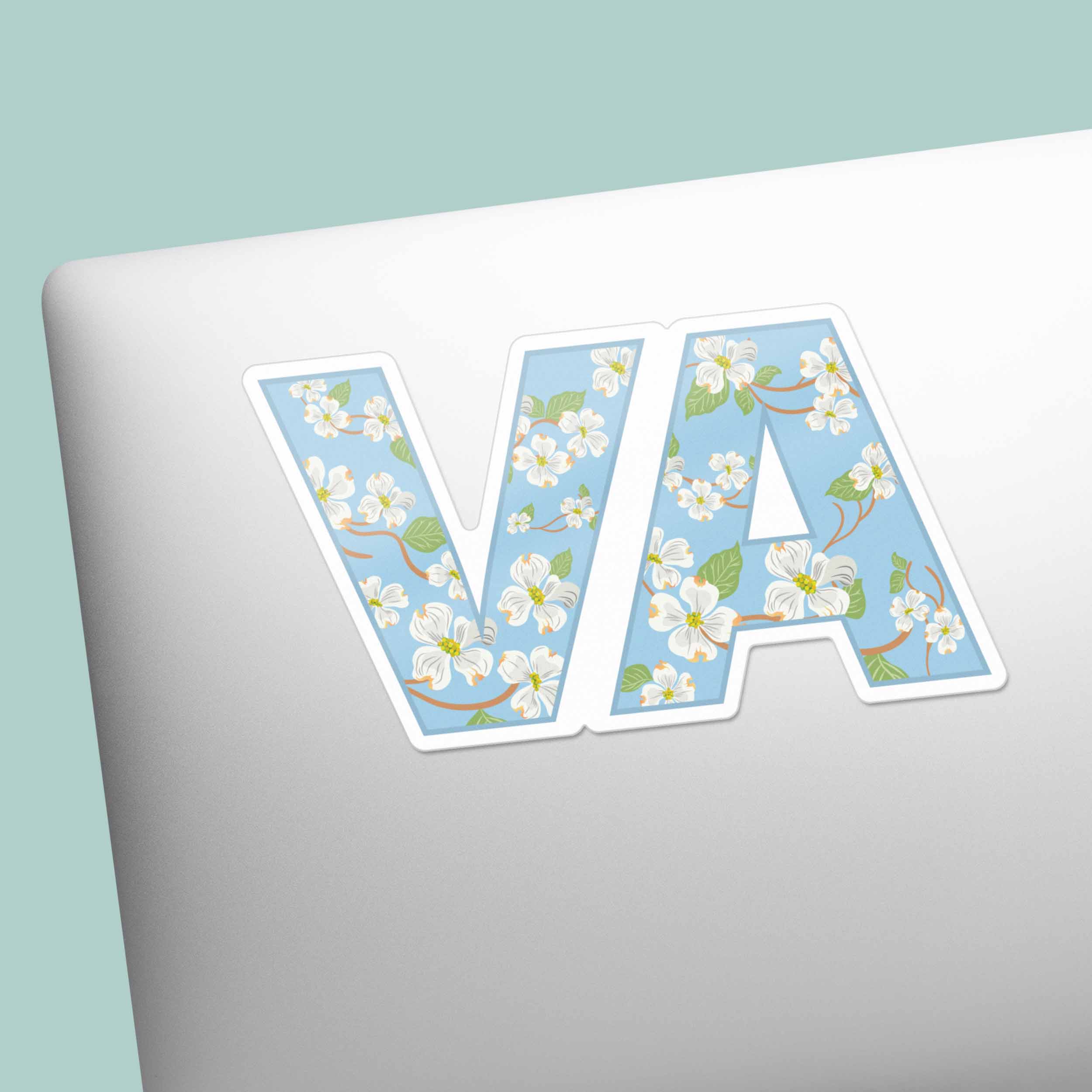 Virginia Dogwood Sticker - Cute VA State Flower Decal