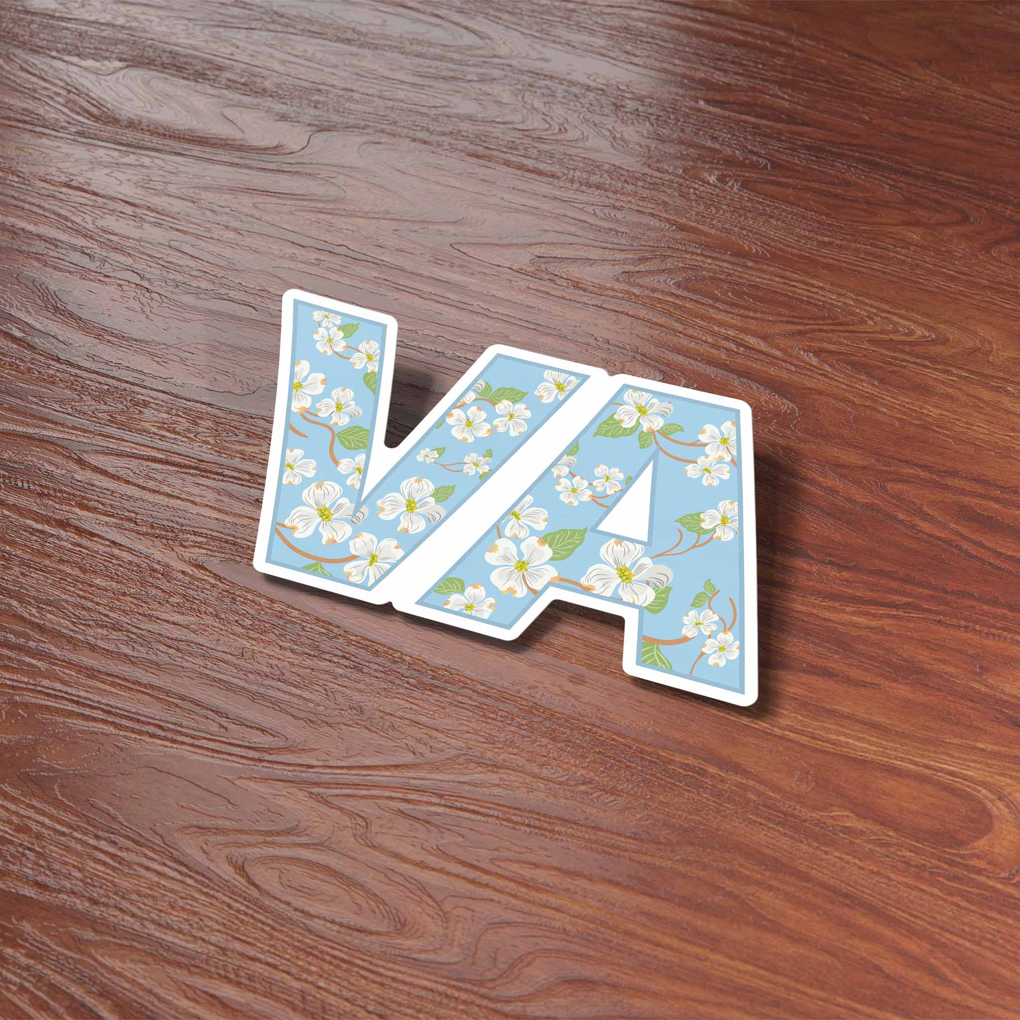 Virginia Dogwood Sticker - Cute VA State Flower Decal