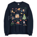Doodle Christmas Liberal Values Protest Sweatshirt | Political Statement Holiday Crewneck | Progressive Gift