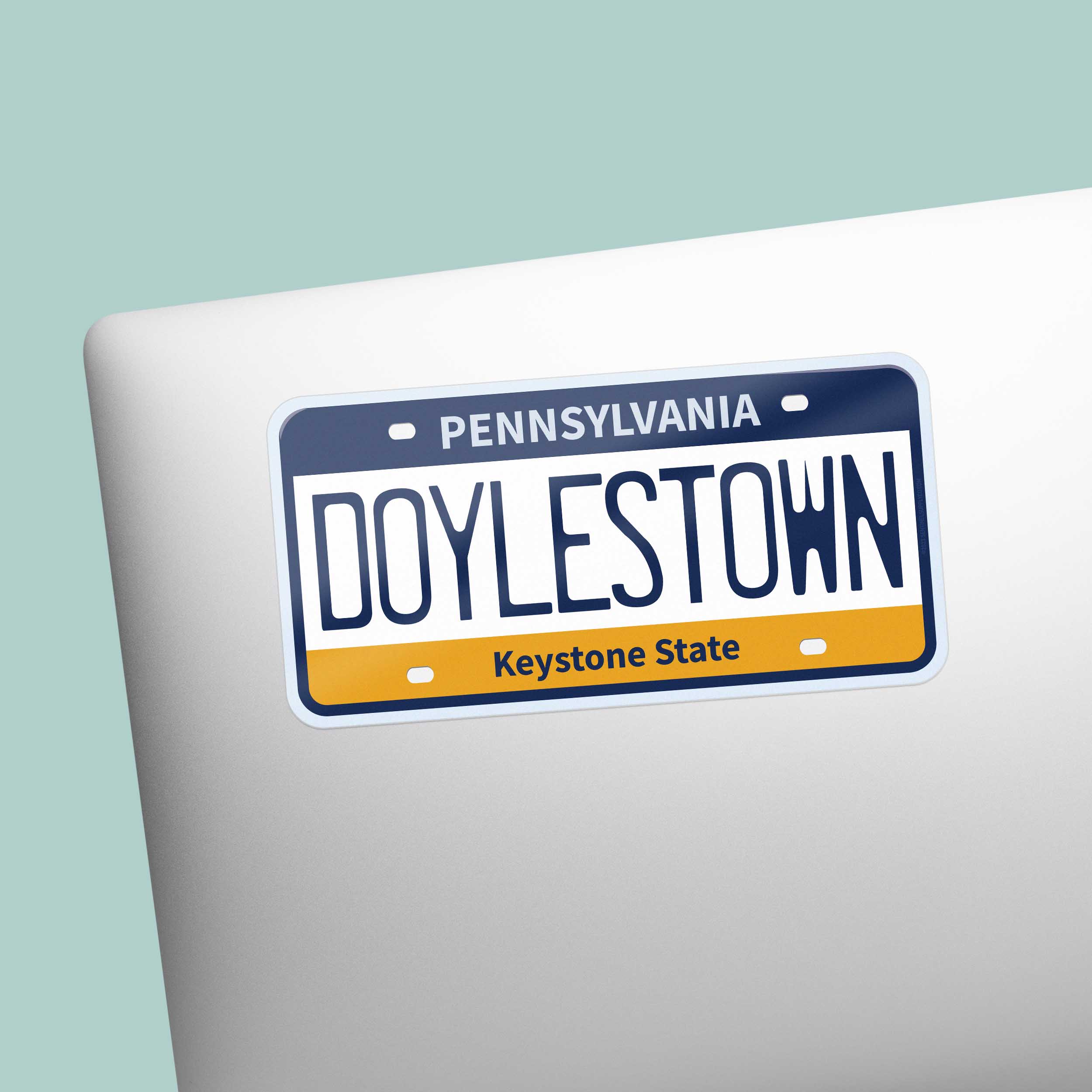 Pennsylvania License Plate Stickers - Choose Your PA City or Saying