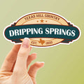 Dripping Springs Texas Badge Sticker