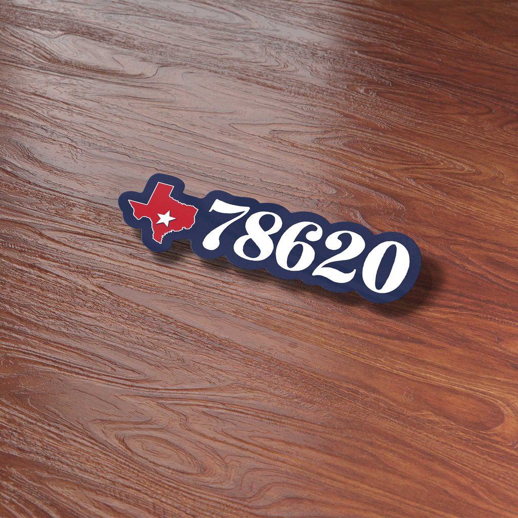 Dripping Springs Texas 78620 Zip Code Sticker