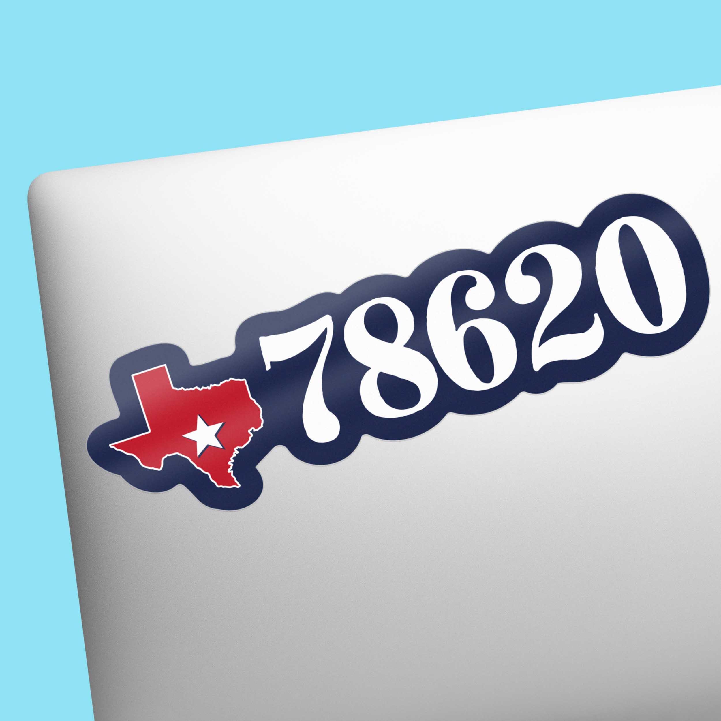 Dripping Springs Texas 78620 Zip Code Sticker