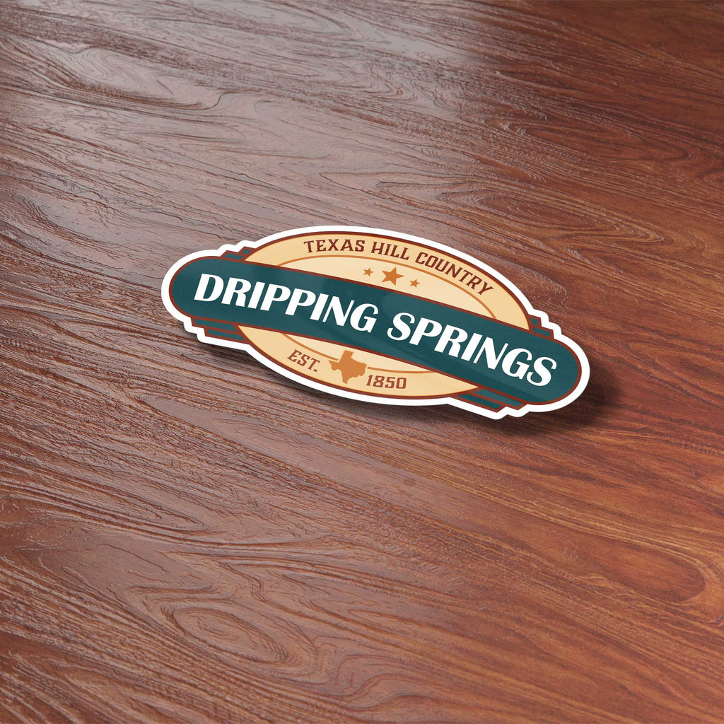 Dripping Springs Texas Badge Sticker