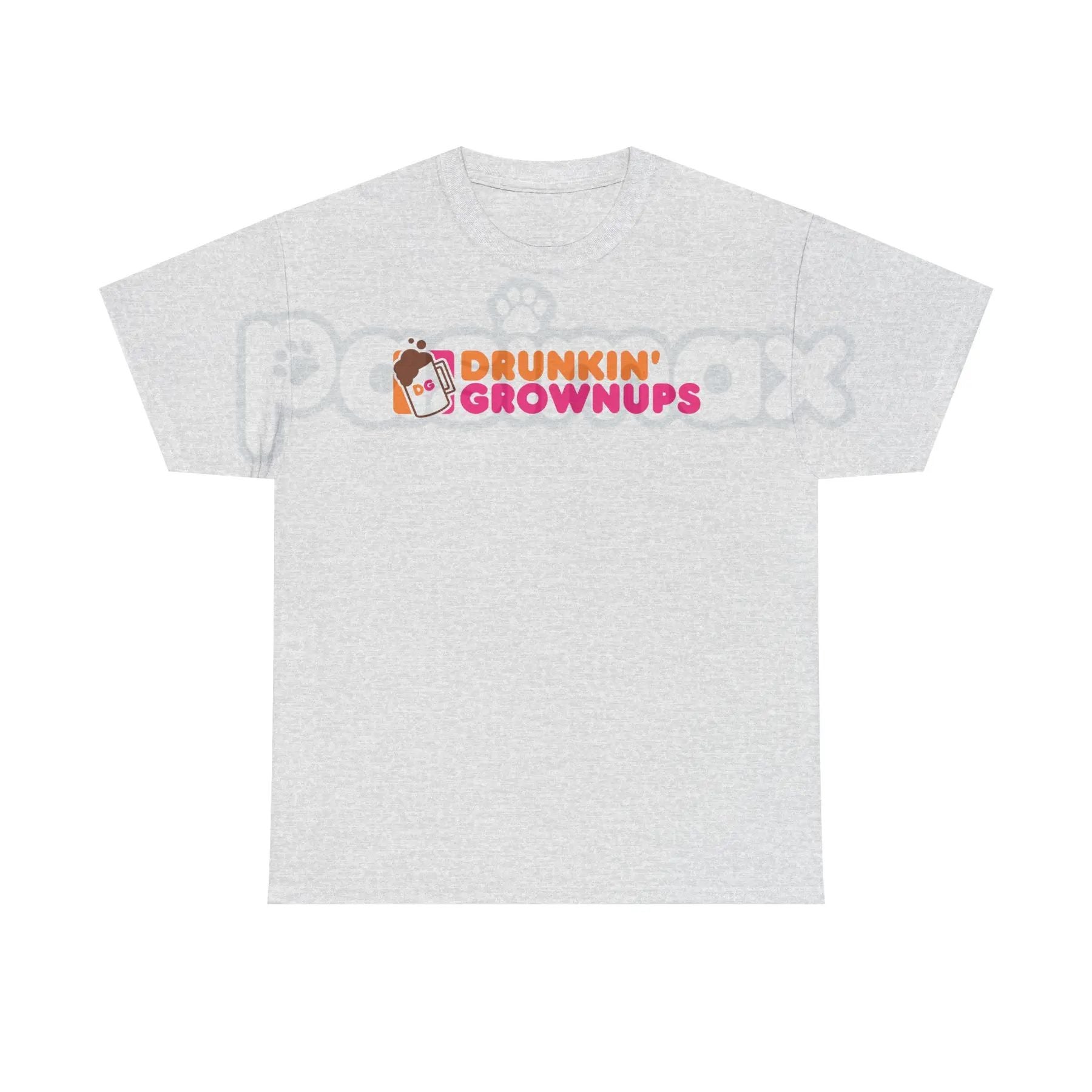 "Drunkin’ Grownups" Sarcastic Drinking T-Shirt - Viral Adult Humor Graphic Tee, Funny Parody Coffee Logo Shirt, Premium Heavyweight Relaxed Fit Top, Party & Brunch Gift for Her & Him, Comedy Slogan Weekend Tee