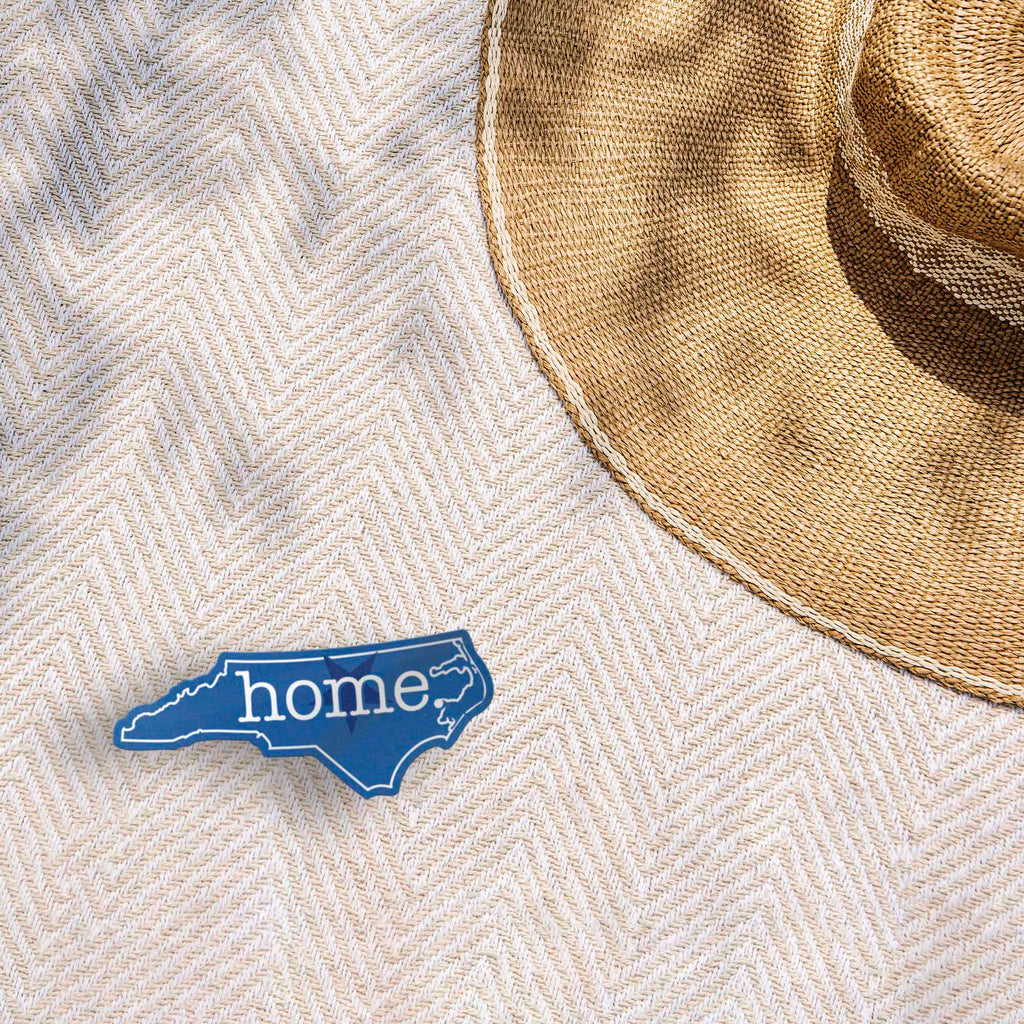 Royal Blue North Carolina Home Sticker - Cute Durham NC Decal