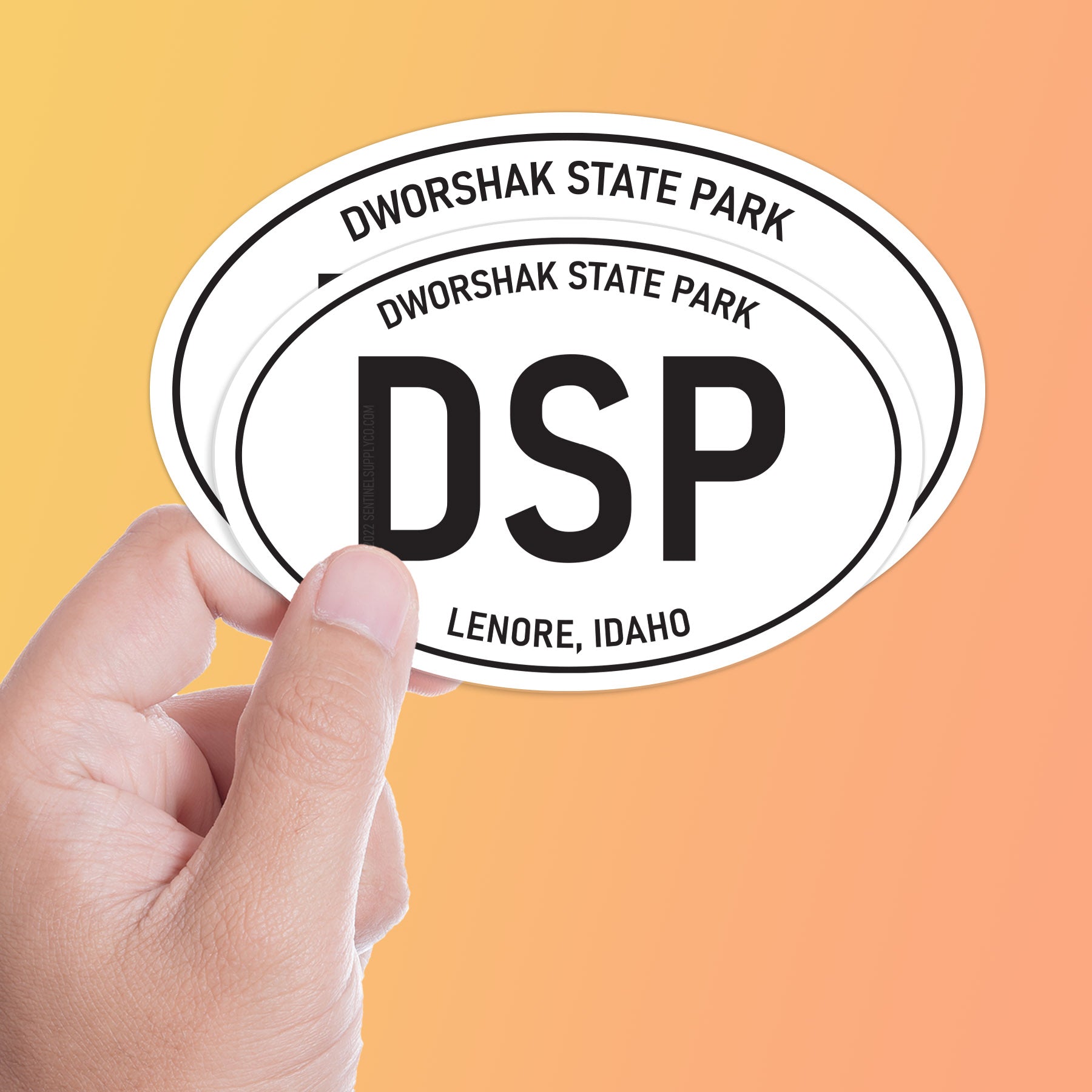 Dworshak State Park Idaho White Oval Sticker