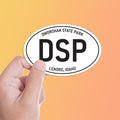 Dworshak State Park Idaho White Oval Sticker