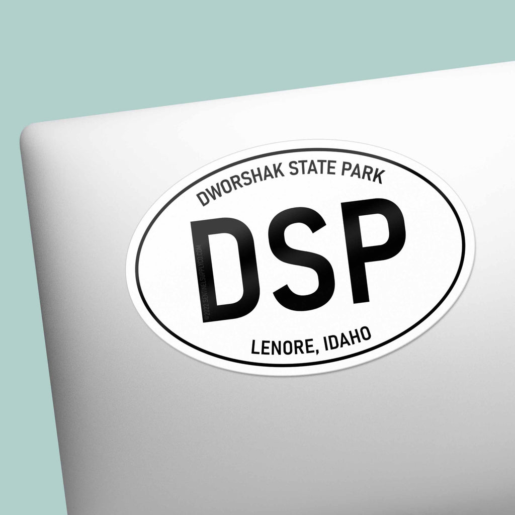 Dworshak State Park Idaho White Oval Sticker