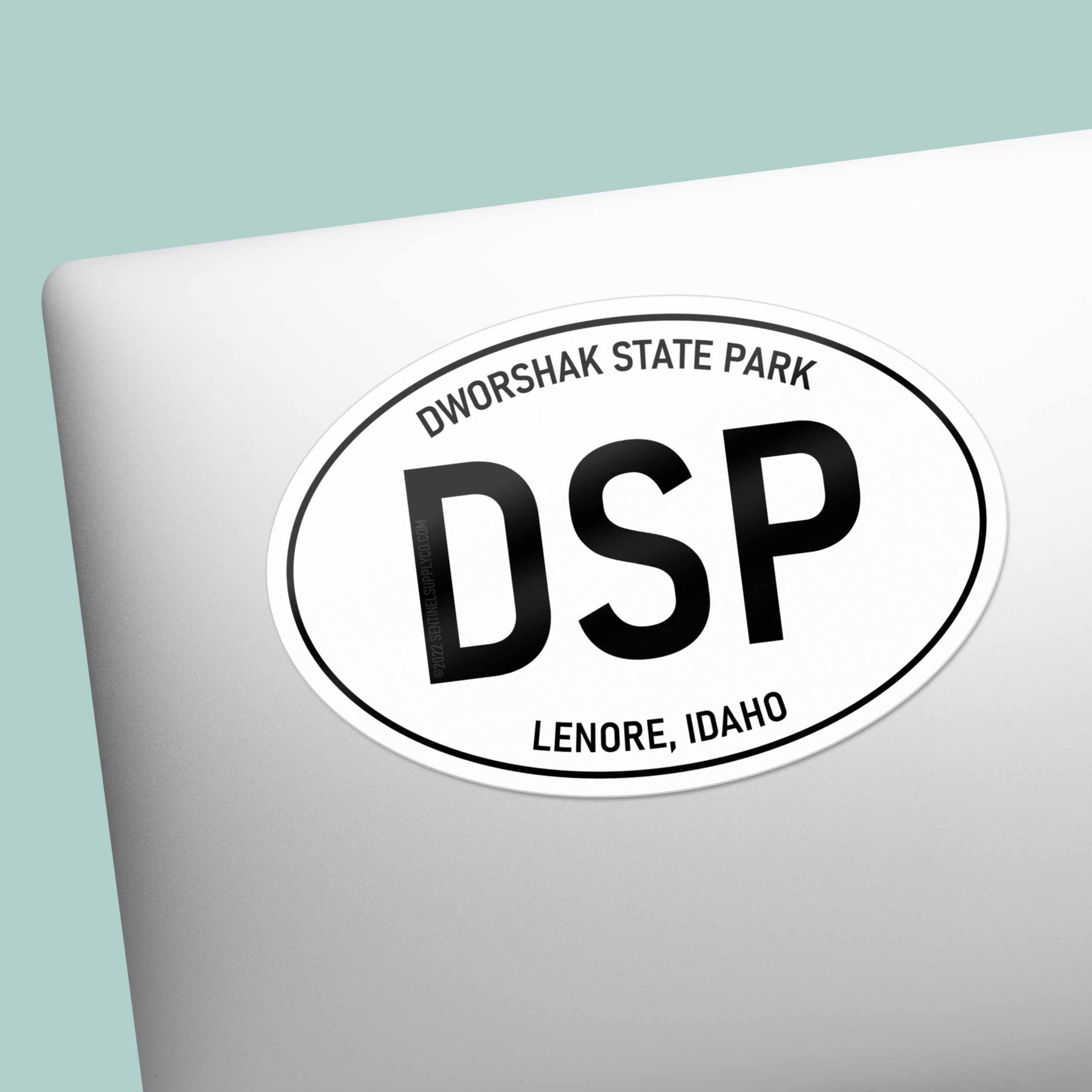 Dworshak State Park Idaho White Oval Sticker