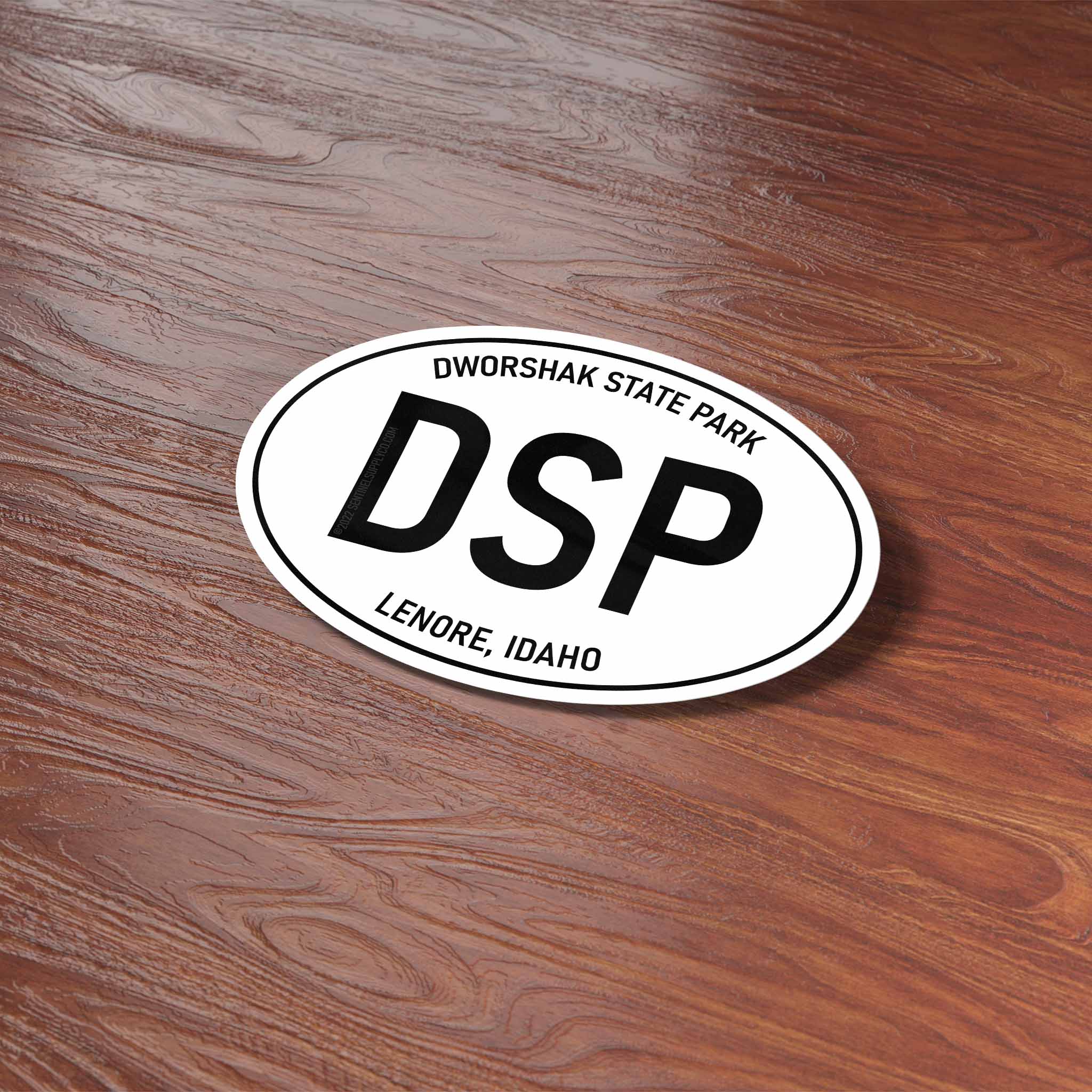 Dworshak State Park Idaho White Oval Sticker