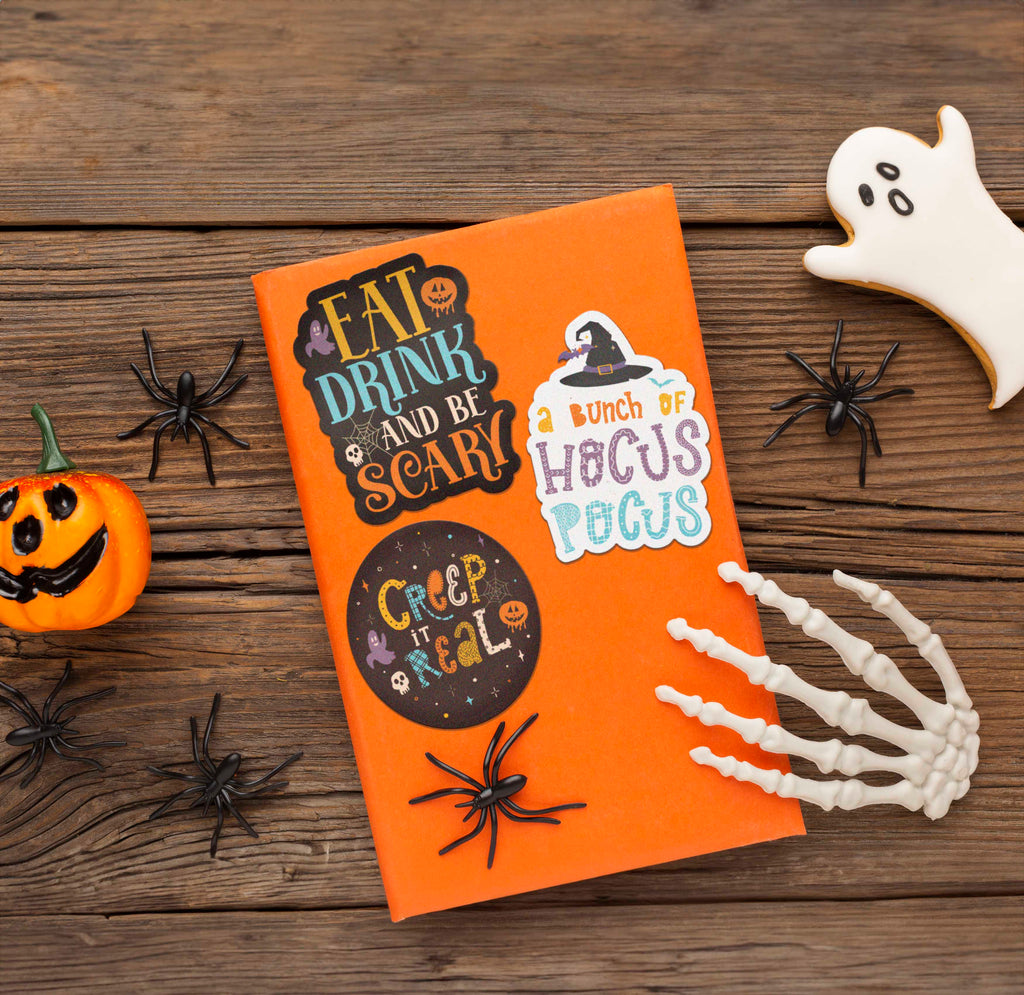 Eat, Drink, and Be Scary Halloween Sticker