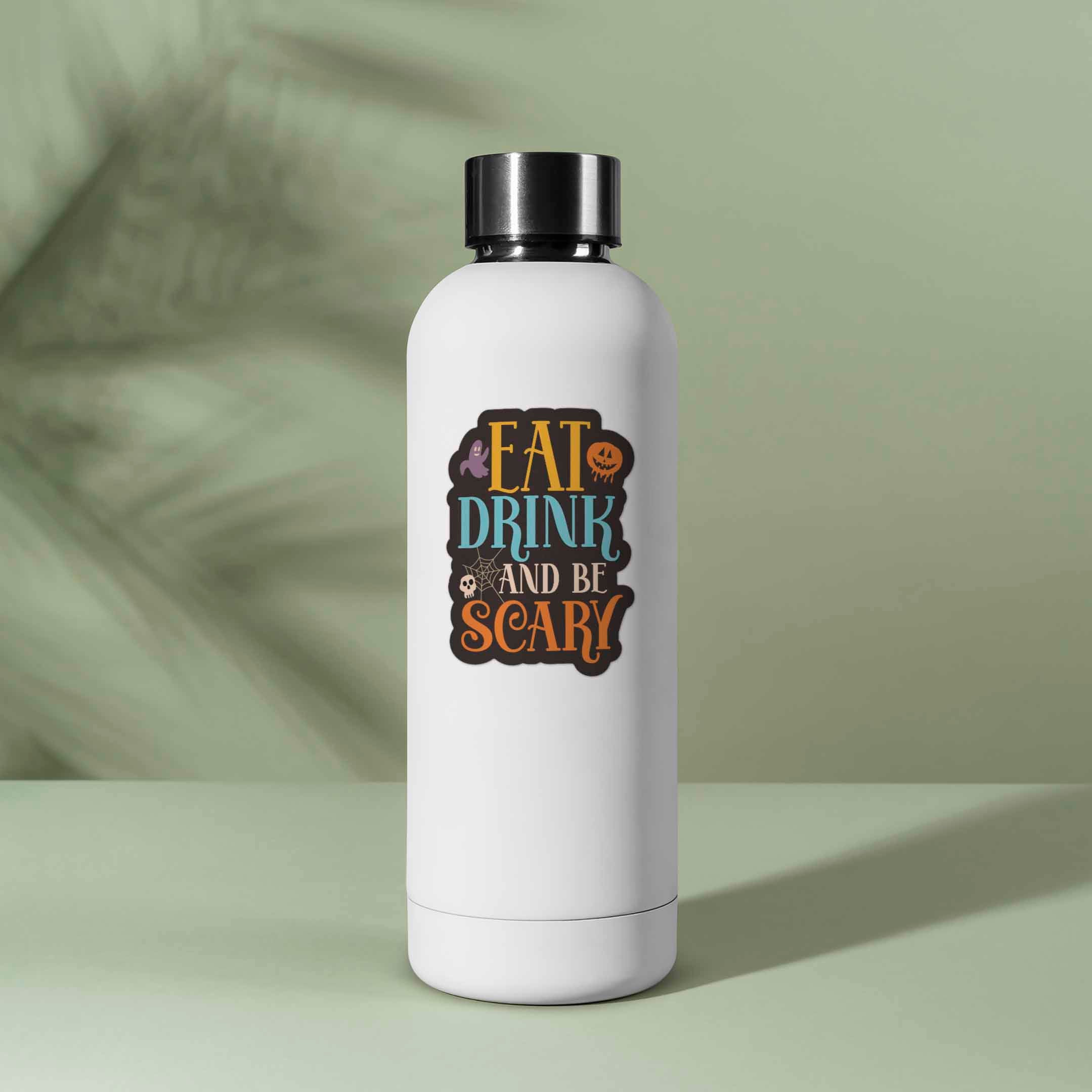 Eat, Drink, and Be Scary Halloween Sticker