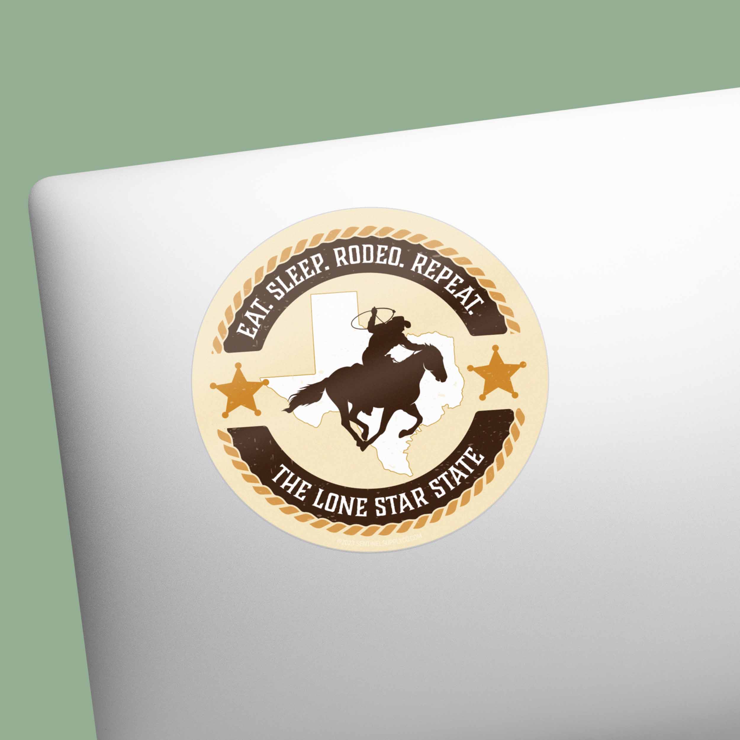 Texas Eat Sleep Rodeo Sticker