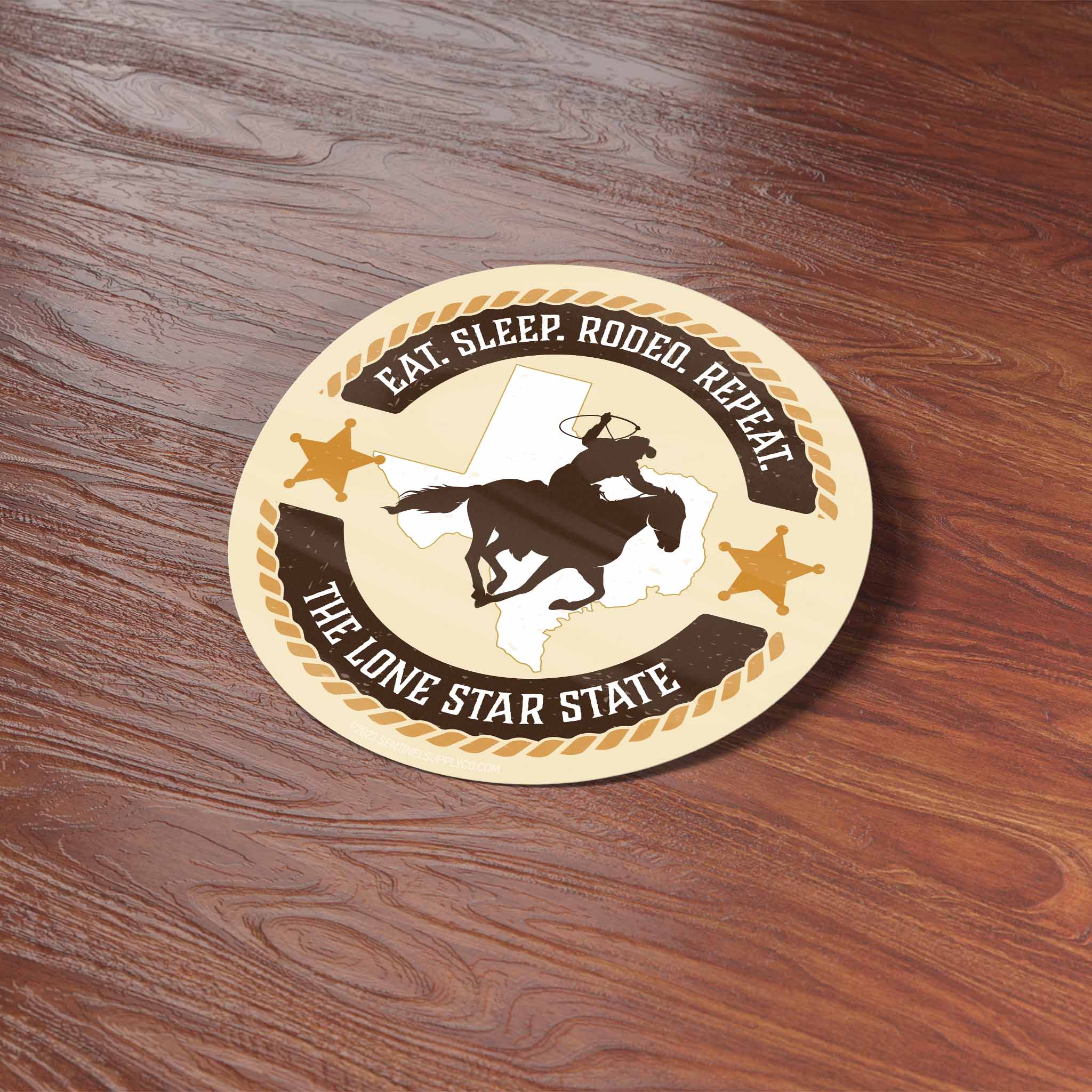 Texas Eat Sleep Rodeo Sticker
