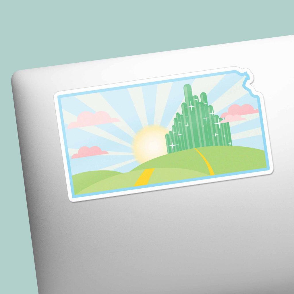 Emerald City Kansas Musical Movie Sticker for Water Bottle