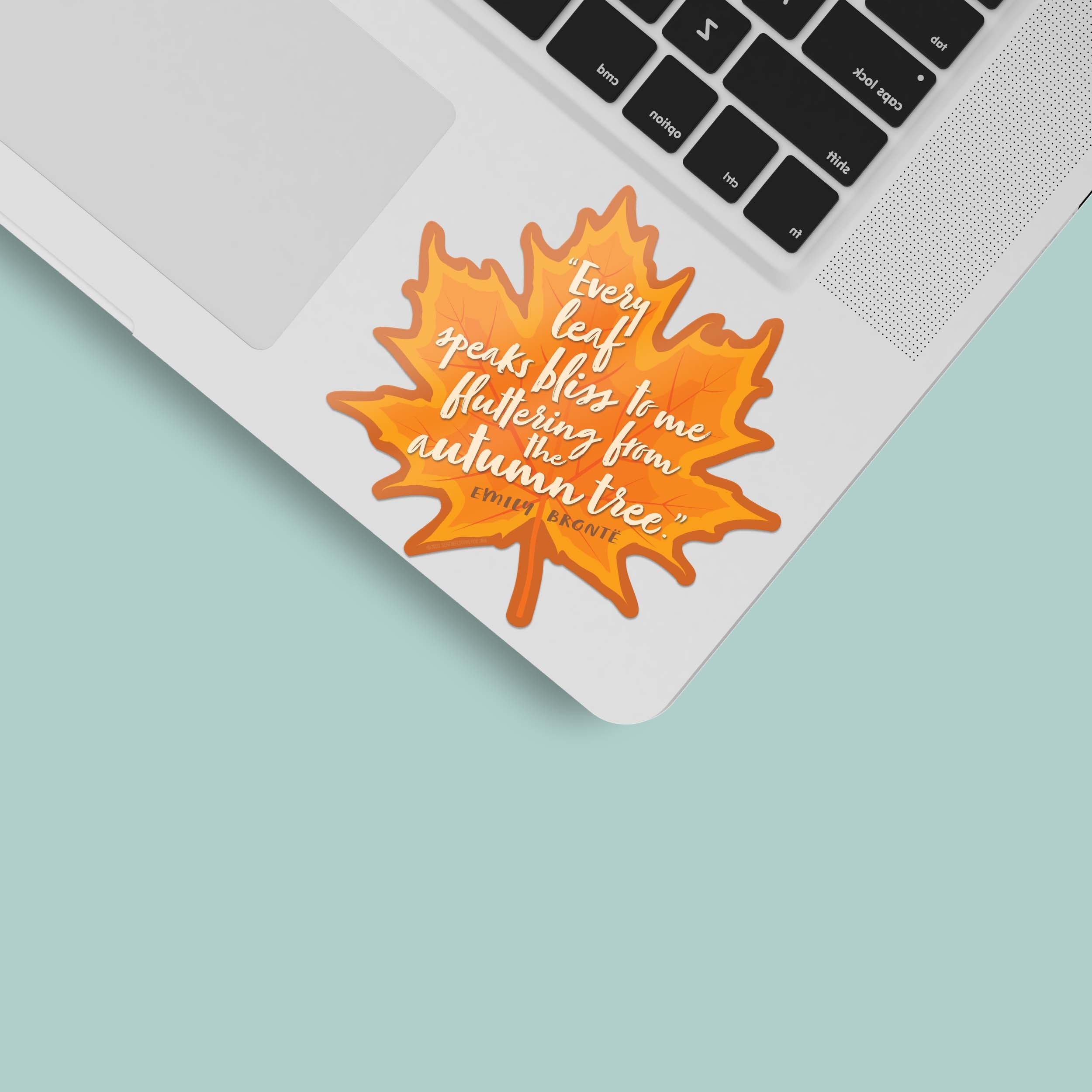 Emily Bronte Fall Quote Sticker