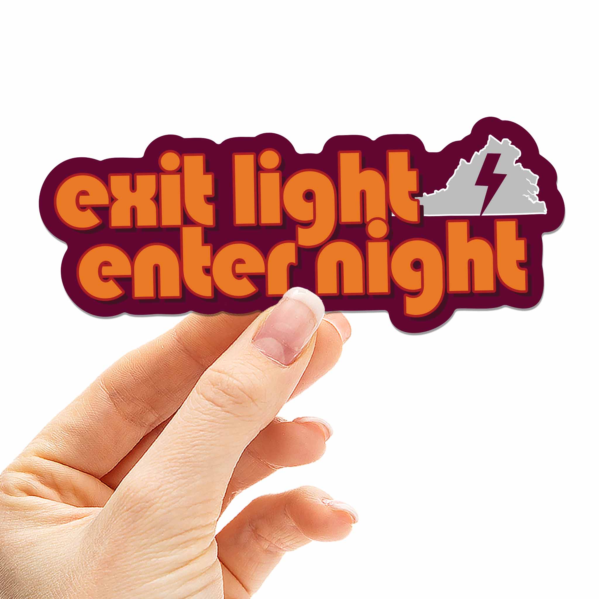 Exit Light Blacksburg Virginia Car Magnet - Flexible VA Fridge Magnet