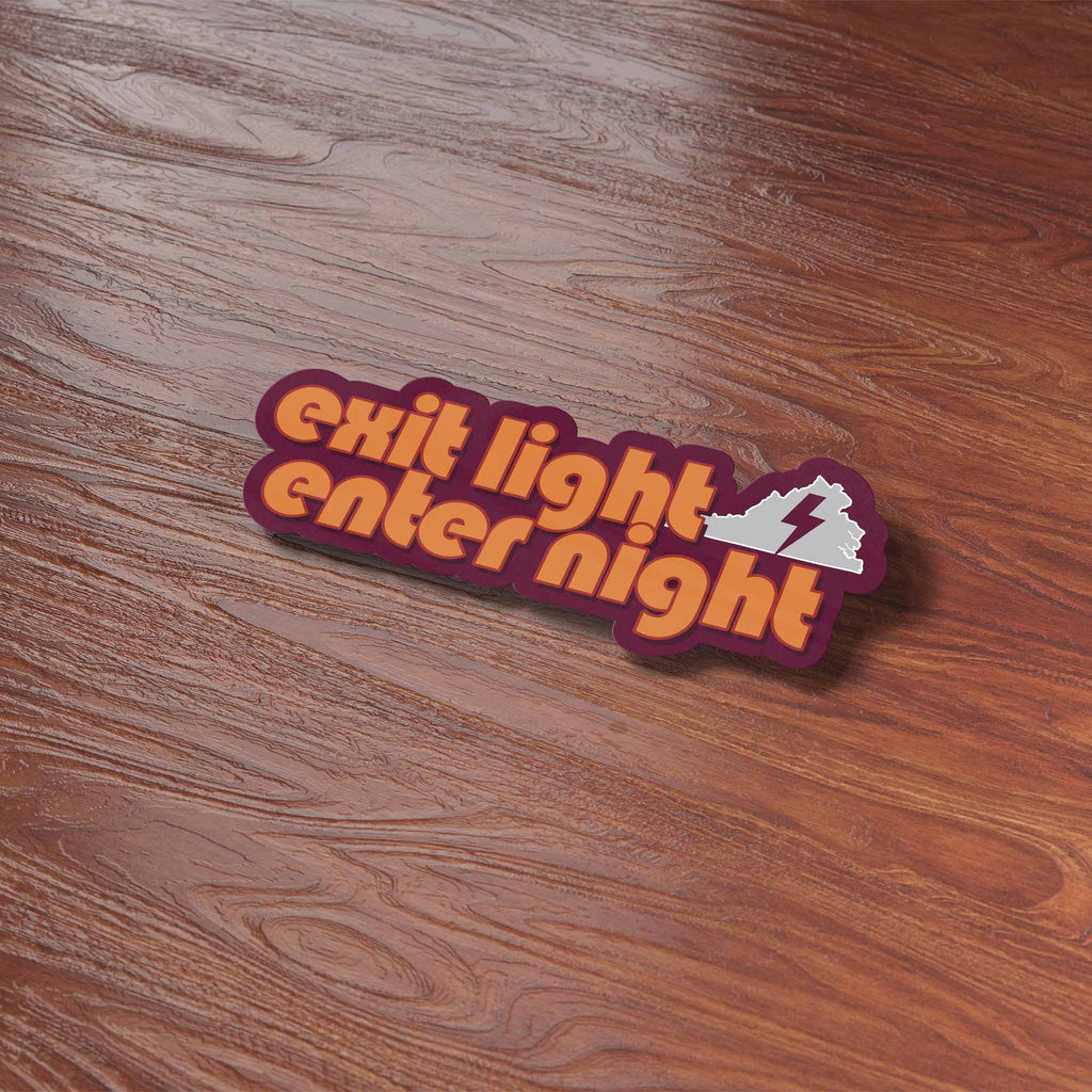 Exit Light Blacksburg Virginia Sticker - Cute VA Decal