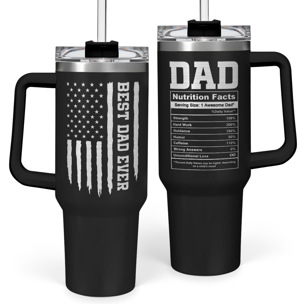 Best Dad Ever Quencher Tumbler with Handle 40oz