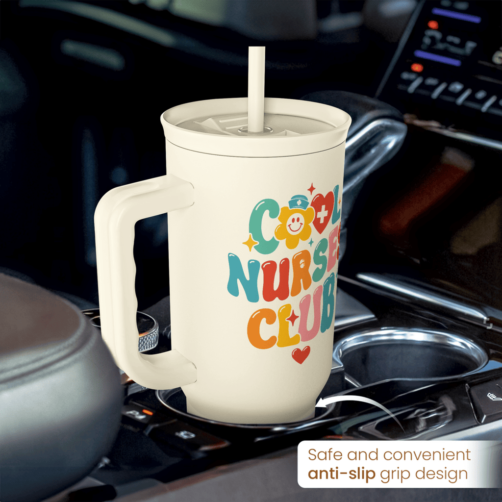 Beige Nurse Slidemate | Slider Tumbler with Handle 40oz