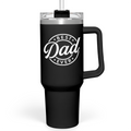 Black Best Dad Ever Quencher Tumbler with Handle 40oz