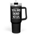 Black Coworker Quencher Tumbler with Handle 40oz