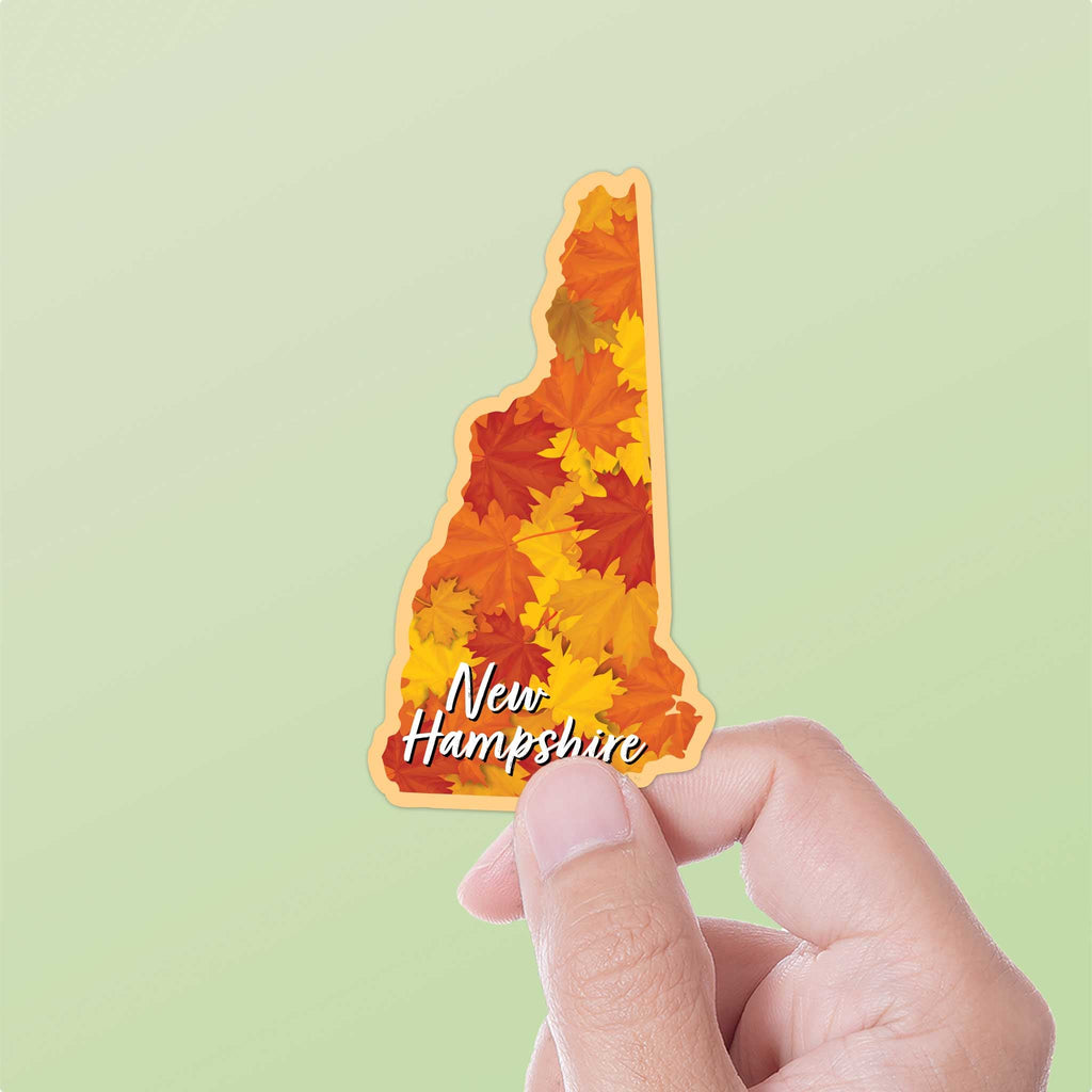 New Hampshire Autumn Leaves Fall Sticker