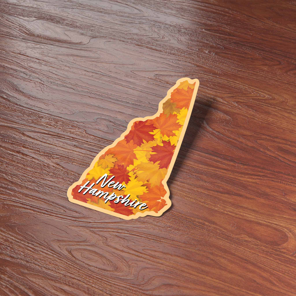 New Hampshire Autumn Leaves Fall Sticker