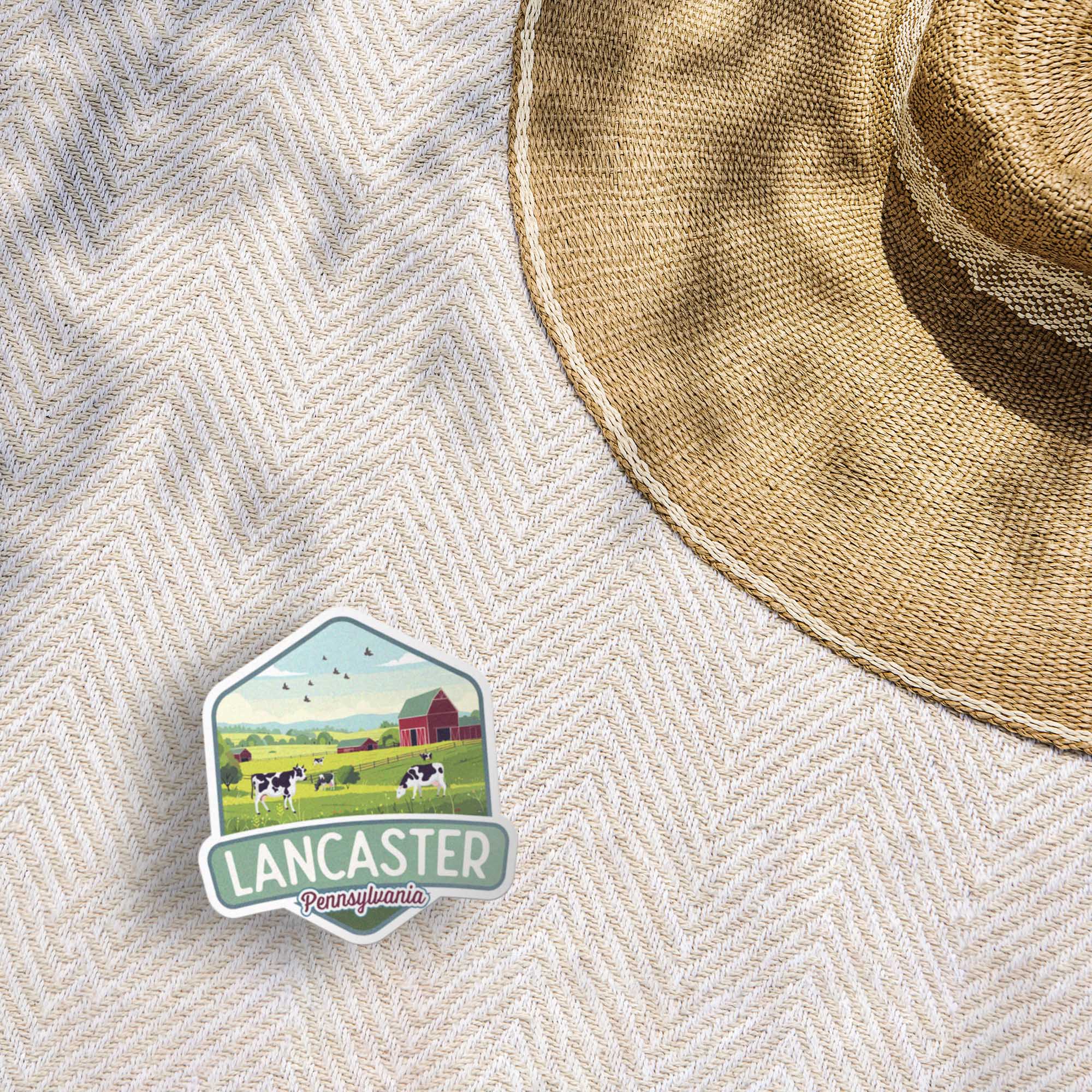 Lancaster Farm Sticker - Cute Pennsylvania Decal