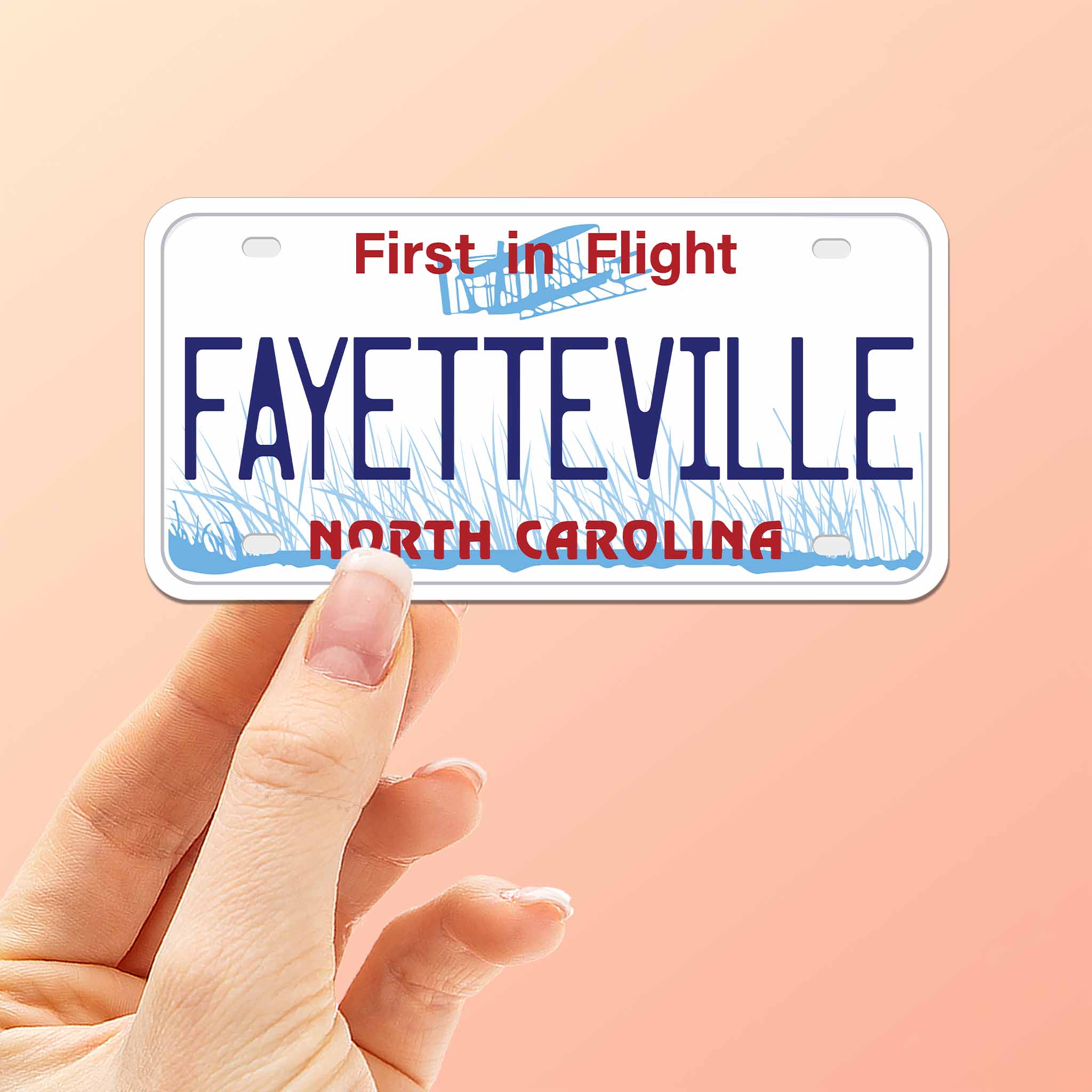 North Carolina License Plate Stickers - Choose Your NC City