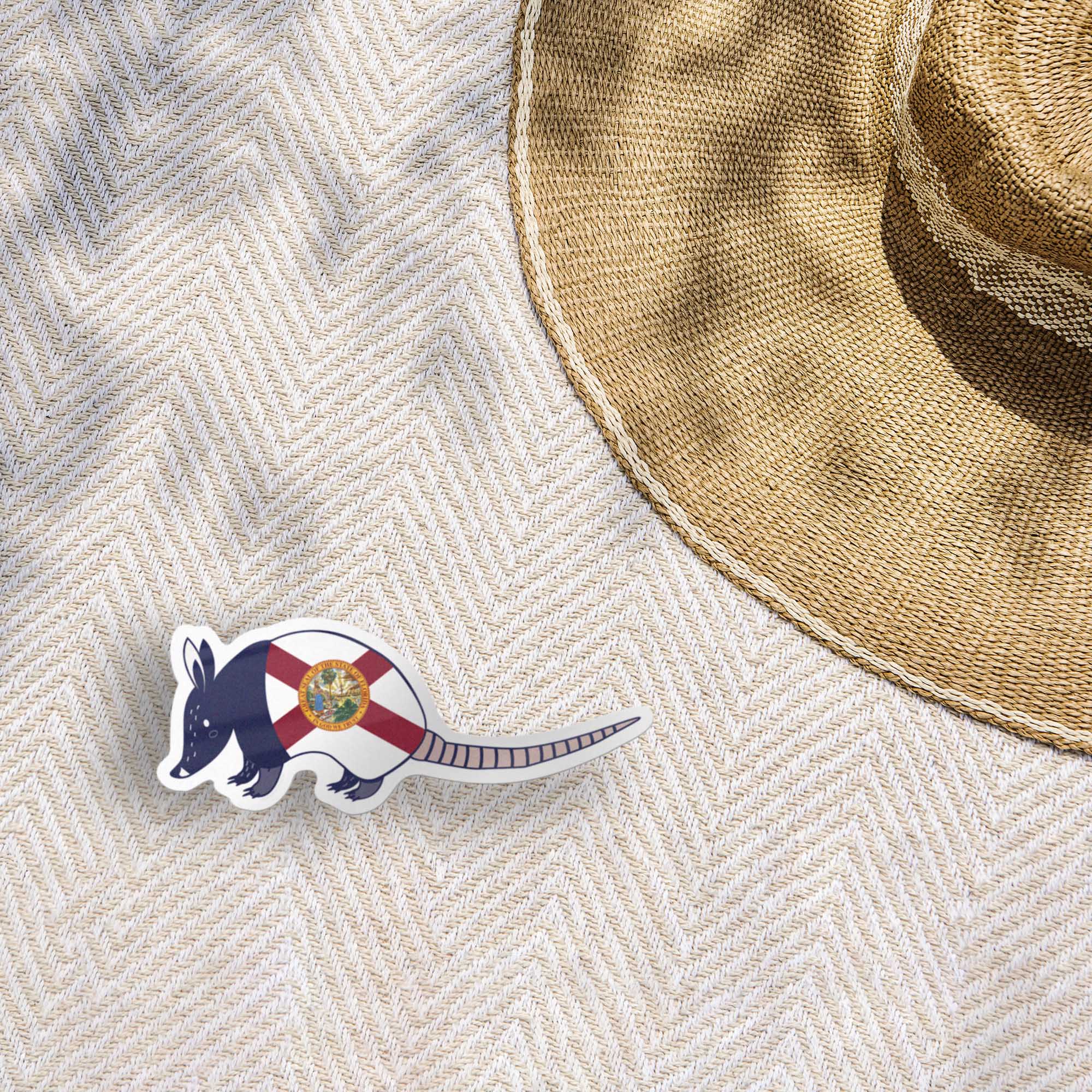Florida Armadillo Sticker