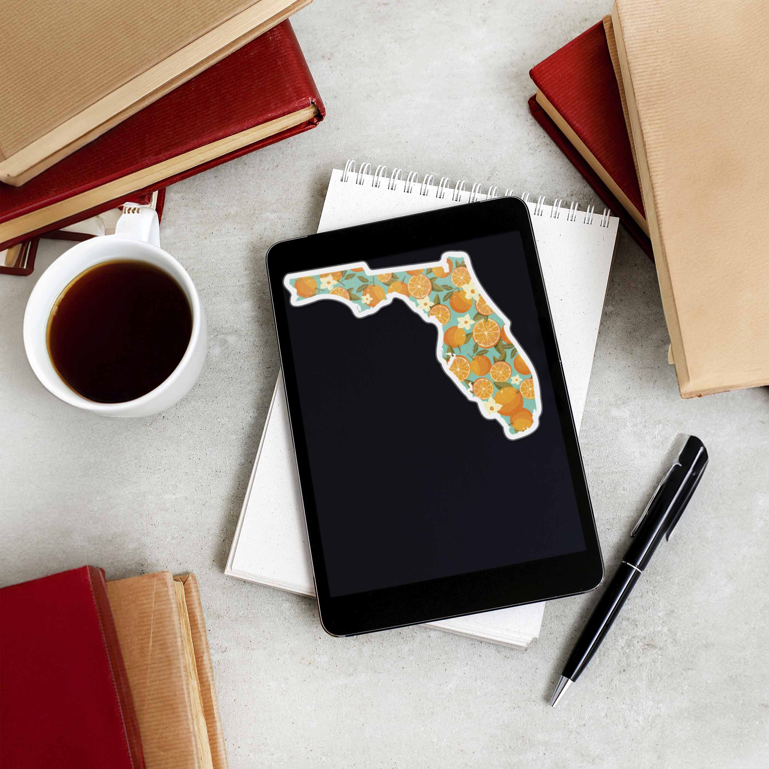 Florida Orange Bumper Sticker - Cute FL Decals
