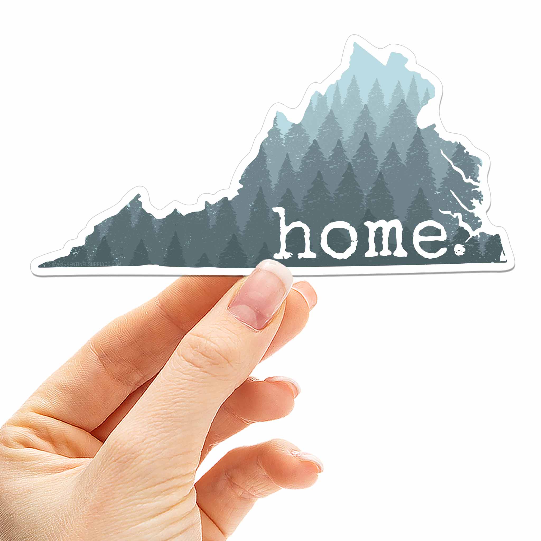 Forest Home Mountains Virginia Car Magnet - Flexible VA Fridge Magnet