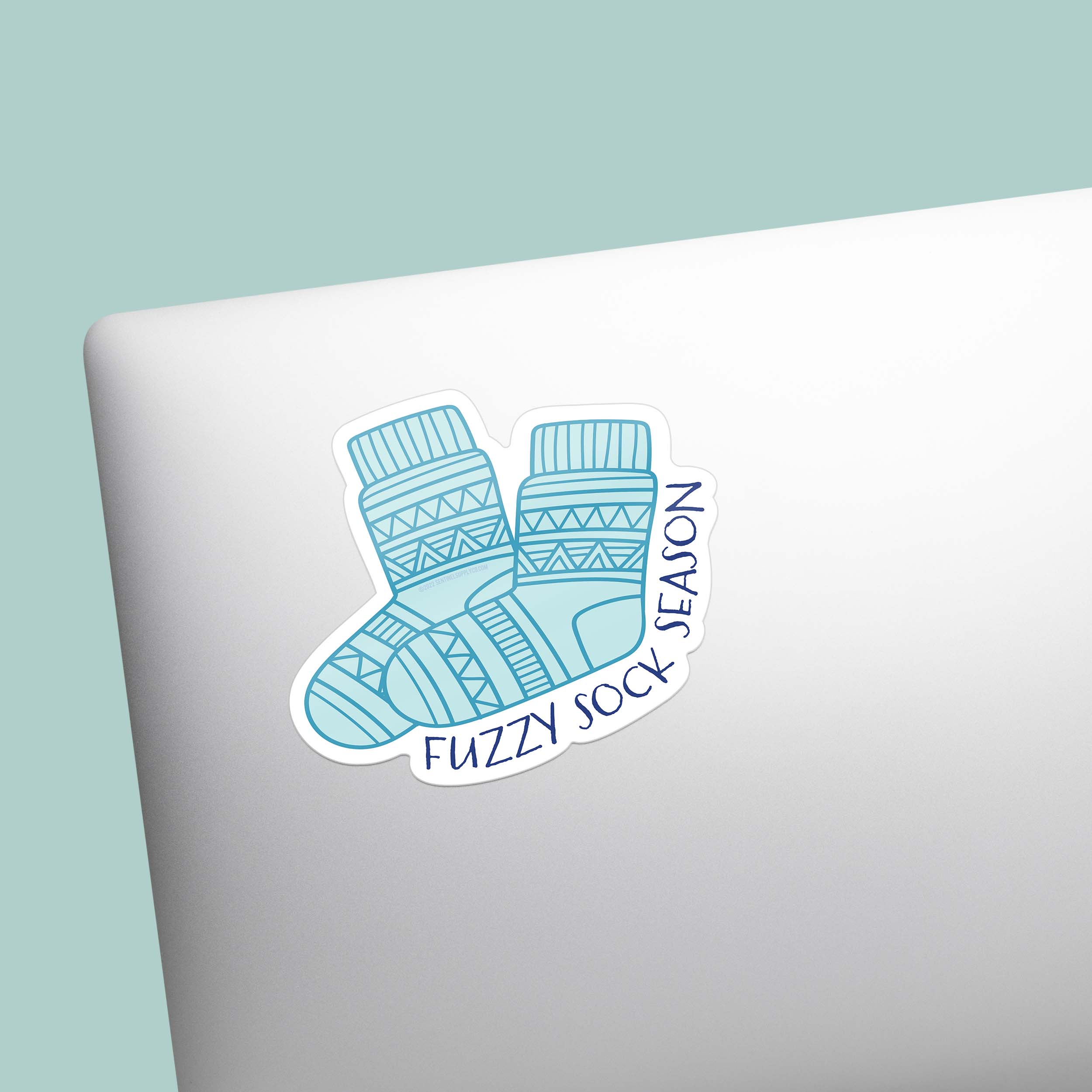 Fuzzy Sock Season Sticker