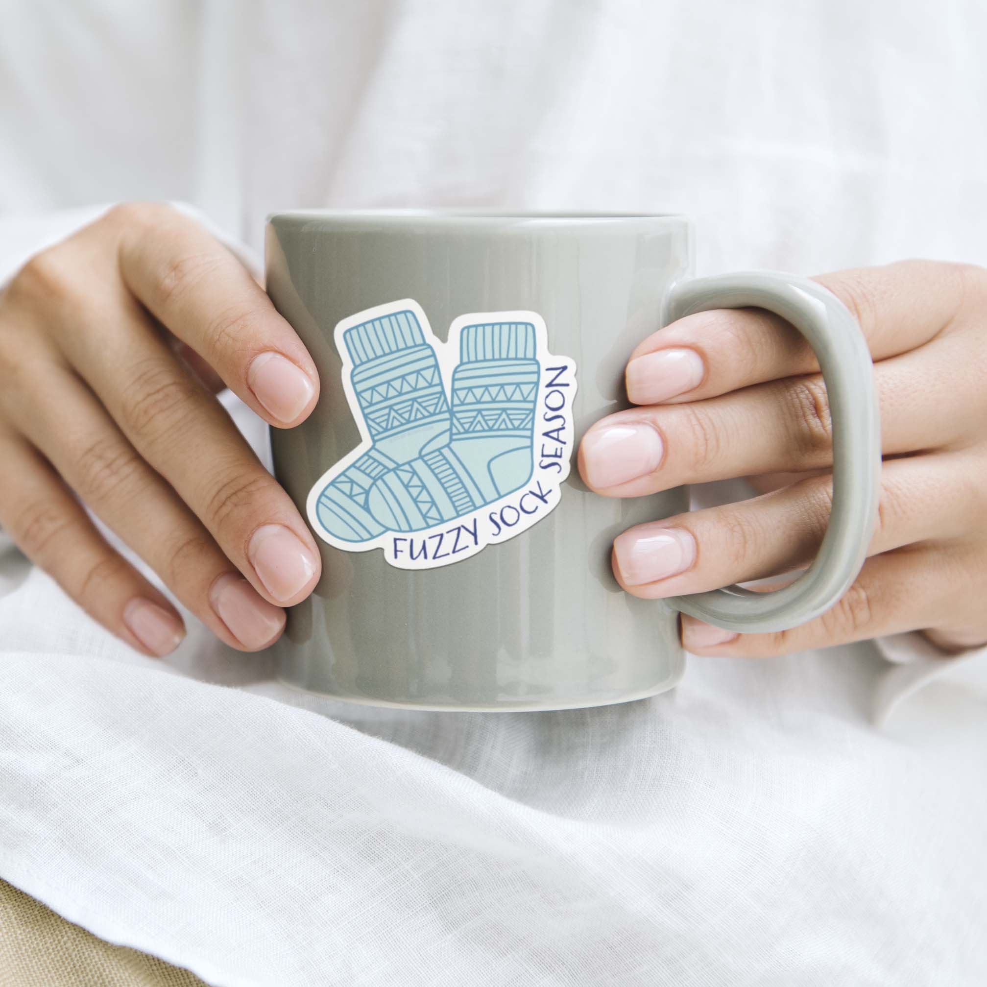 Fuzzy Sock Season Sticker