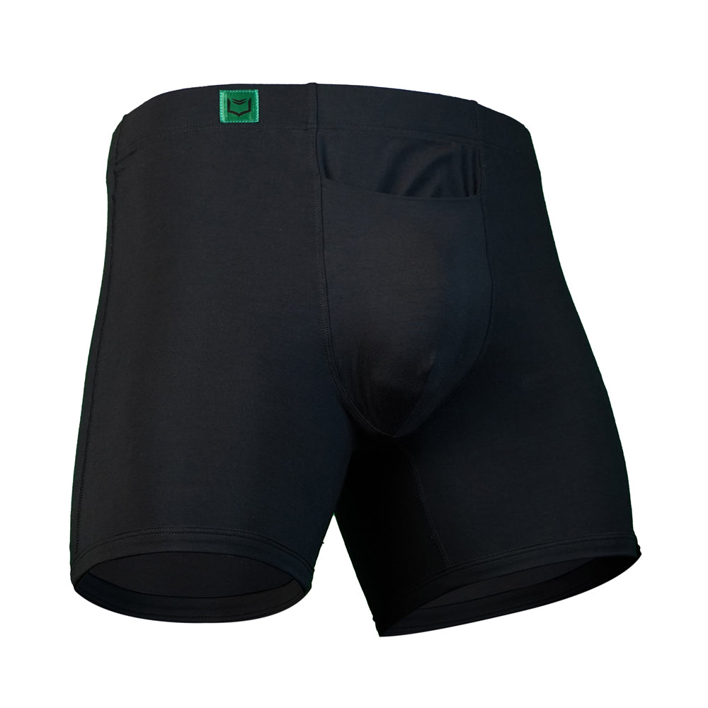 SHEATH 3.21 Bamboo Men's Single Pouch Horizontal Fly Boxer Brief 5"