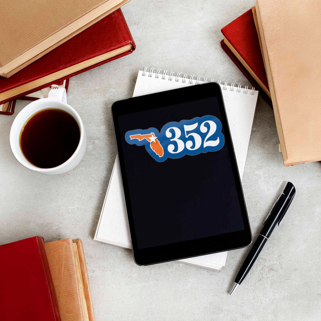 352 Area Code Gainesville Florida Sticker - Cool FL Decals