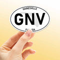 Gainesville Florida White Oval Bumper Sticker - Cool FL Decals
