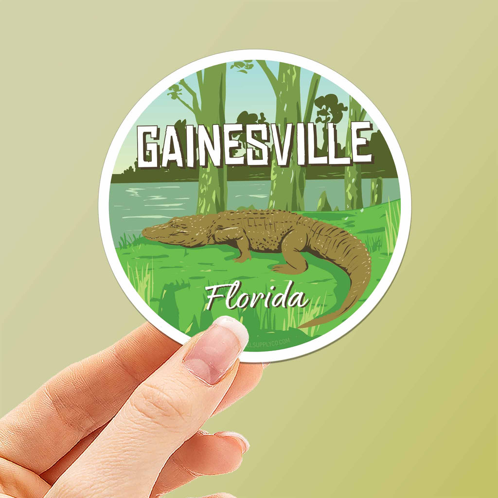 Gainesville Florida Gator Country Sticker - Cool FL Decals