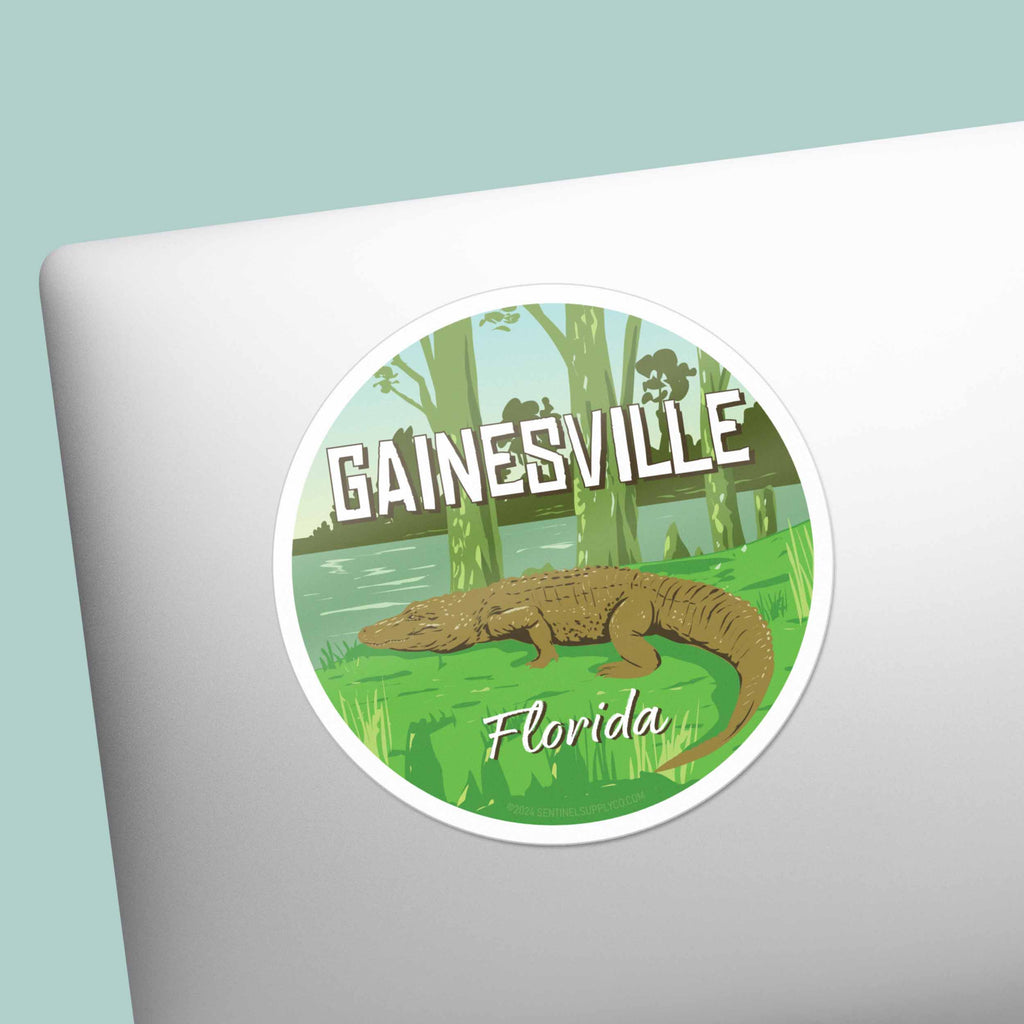 Gainesville Florida Gator Country Sticker - Cool FL Decals