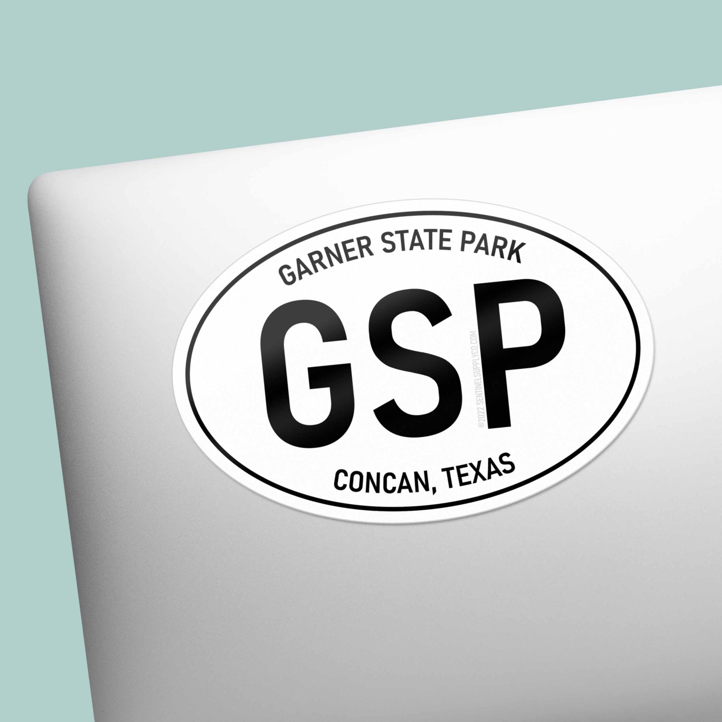 Garner State Park Texas White Oval Sticker
