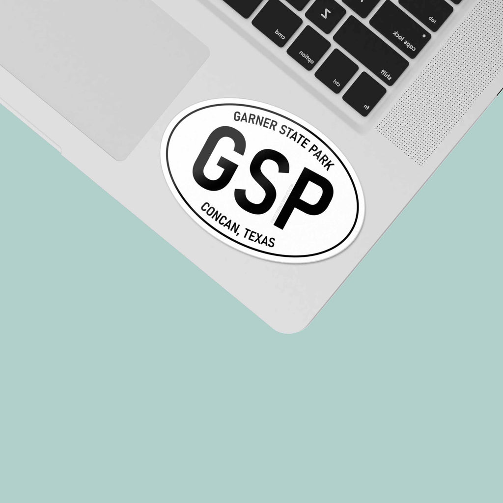 Garner State Park Texas White Oval Sticker